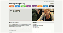 Desktop Screenshot of keepingcardiffmoving.co.uk