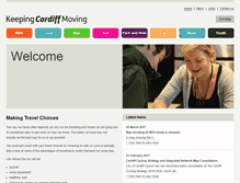Tablet Screenshot of keepingcardiffmoving.co.uk